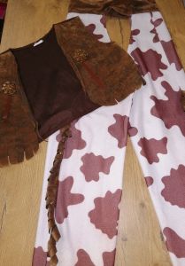 Kids Costumes to Hire - Cowboy-girl - wasitcoat & chaps - CHILD